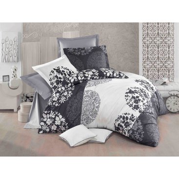 Domácnost - Krepový povlak na polštář Šeron grey, Výběr rozměru: 40x40