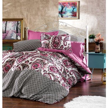 Domácnost - Saténový povlak na polštář Loran pink , Výběr rozměru: 40x40