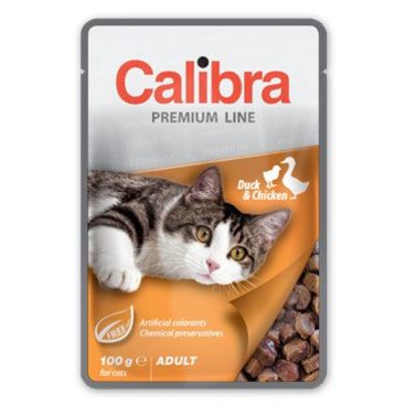 Mazlíčci - Calibra Cat  kapsa Premium Adult Duck & Chicken 100g