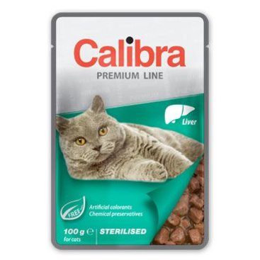 Mazlíčci - Calibra Cat  kapsa Premium Sterilised Liver 100g