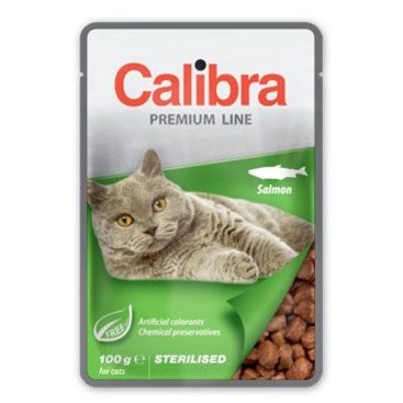 Mazlíčci - Calibra Cat  kapsa Premium Sterilised Salmon 100g
