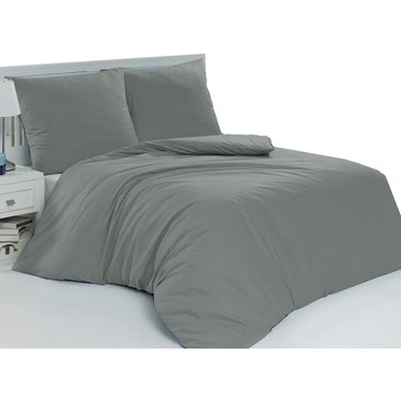 Domácnost - Bavlněný povlak na polštářek 35x45cm tm.šedé