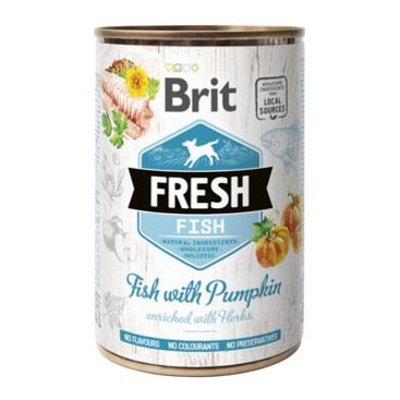 Mazlíčci - Brit Dog Fresh konz Fish with Pumpkin 400g