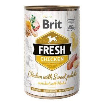 Mazlíčci - Brit Dog Fresh konz Chicken with Sweet Potato 400g