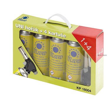 Kempování - UNI hořák+4kartuše