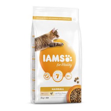 Mazlíčci - Iams Cat Adult Hairball Chicken 2kg