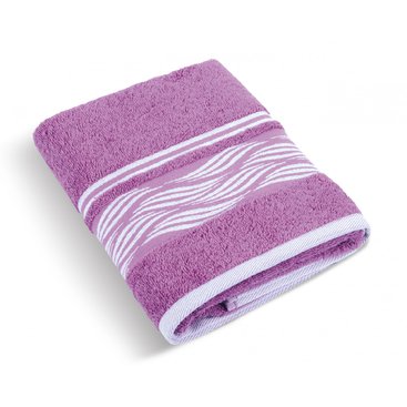 Domácnost - Froté ručník 50x100cm 480g vlnka lila