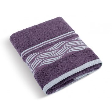 Domácnost - Froté ručník 50x100cm 480g vlnka burgundy