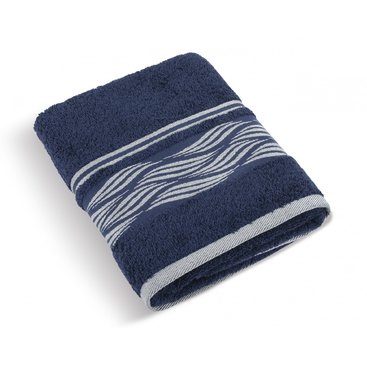 Domácnost - Froté ručník 50x100cm 480g vlnka modrá