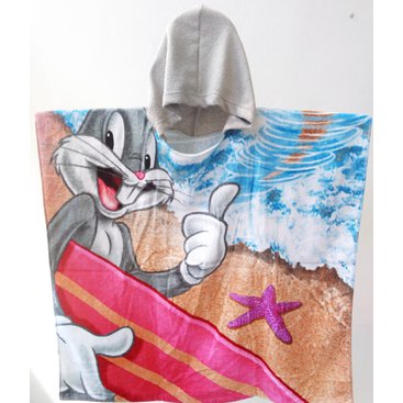 Domácnost - Pončo - Bugs Bunny na surfu 70x70 cm