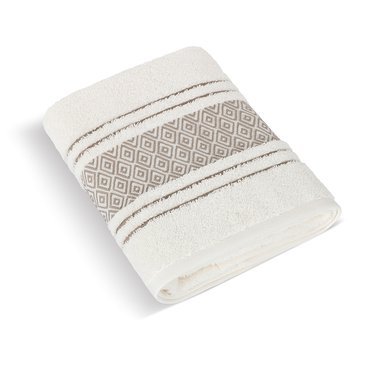 Domácnost - Froté ručník Mozaika 50x100cm 550g krémová