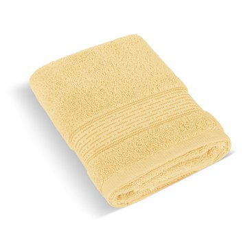 Domácnost - Froté ručník 50x100cm proužek 450g světle žlutá