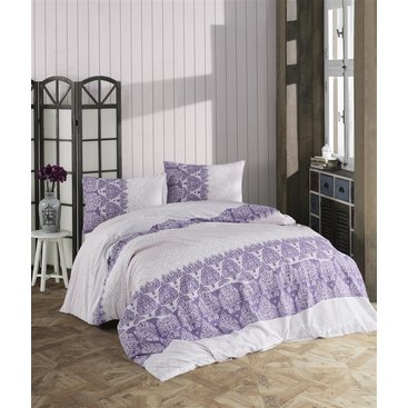Domácnost - Povlečení bavlna 140x200, 70x90cm Madelaine purple, Výběr zapínání: zipový uzávěr