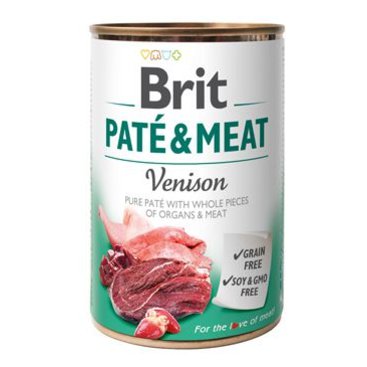 Mazlíčci - Brit Dog konz Paté & Meat Venison 400g