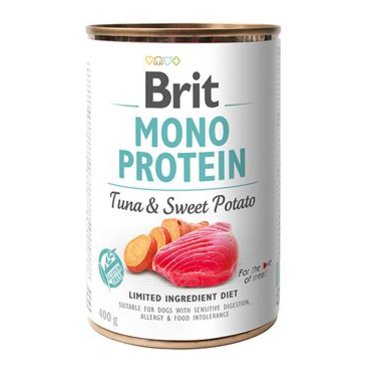 Mazlíčci - Brit Dog konz Mono Protein Tuna & Sweet Potato 400g