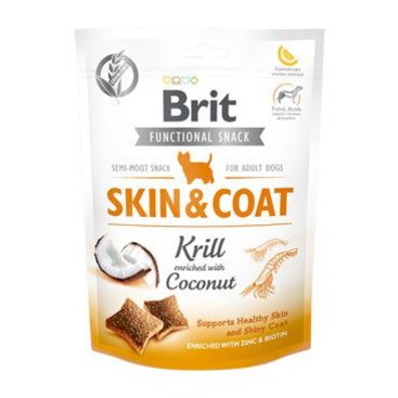 Mazlíčci - Brit Care Dog Functional Snack Skin&Coat Krill 150g