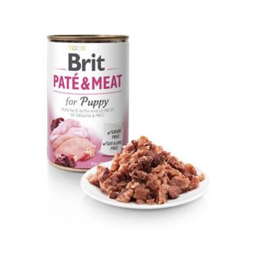 Mazlíčci - Brit Dog konz Paté & Meat Puppy 800g