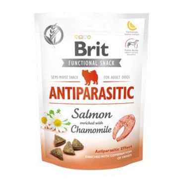 Mazlíčci - Brit Care Dog Functional Snack Antiparasit Salmon 150g