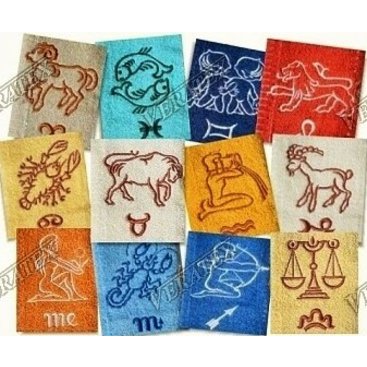 Domácnost - Froté ručníky 50x100 cm se znamením horoskopu (21 barev)
