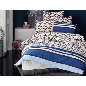 Domácnost - Prodloužené povlečení bavlna 140x220, 70x90cm Falcon, Výběr zapínání: zipový uzávěr