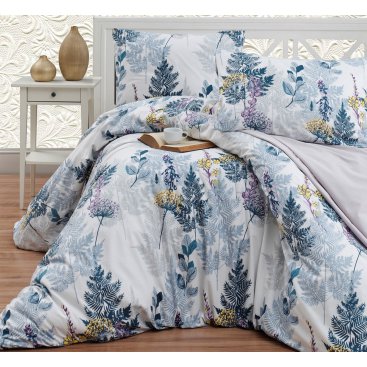 Domácnost - Povlečení francouzské bavlna 220x220,70x90 Wood grey, Výběr zapínání: zipový uzávěr