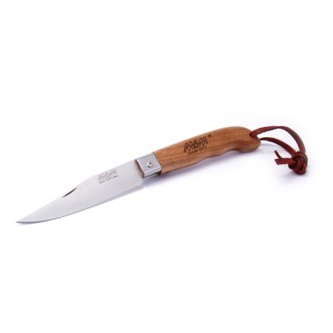 Kempování - MAM Sportive 2047 Zavírací nůž s koženým poutkem - buk