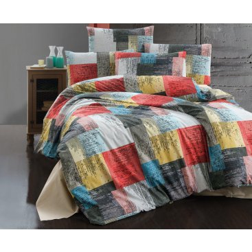 Domácnost - Povlečení bavlna 140x200, 70x90cm Crazy colors, Výběr zapínání: hotelový uzávěr