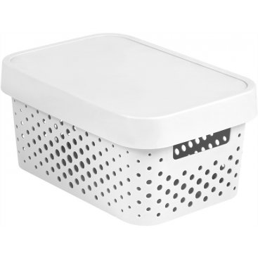 Domácnost - INFINITY DOTS box 4,5L - bílý ( 04753-N23 )