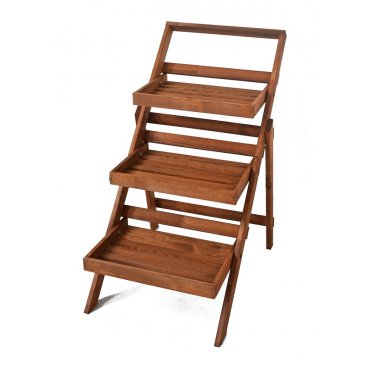 Zahrada - Květináč schůdkový - hnědý