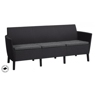 Zahrada - SALEMO 3 seater sofa - grafit