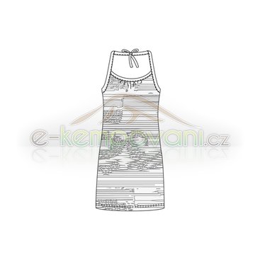 Obuv,oblečení a batohy - Loap Shelia CCL1322 Dámské bavlněné šaty Bílá