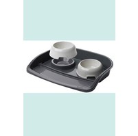 Miska plast 2 kusy - 0,3 l  + podnos LINDO FP