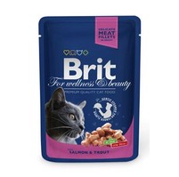 Brit Premium Cat kapsa with Salmon & Trout 100g