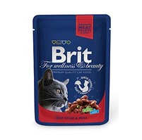 Brit Premium Cat kapsa with Beef Stew & Peas 100g