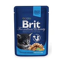 Brit Premium Cat kapsa Chicken Chunks for Kitten 100g