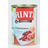 Rinti Dog konzerva drůbeží srdíčka 400g