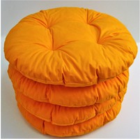 Sedák prošívaný kulatý průměr 40 cm (oranžový)
