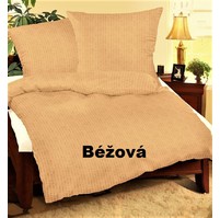 Krepové povlečení francie  2x70x90 + 220x200 (béžové)