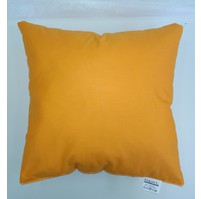Polštářek oranžový 50x50cm bavlněný