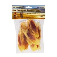 Pochoutka Králičí ucho plněné kachním masem 75g