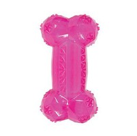 Hračka pes kost BONE TPR POP 12cm růžová Zolux