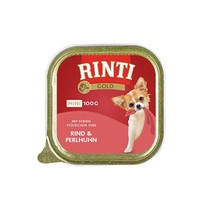 Rinti Dog Gold Mini vanička hovězí+perlička 100g