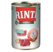 Rinti Dog Sensible konzerva hovězí+rýže 400g