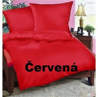 Povlak na polštářek krep 70x90cm-zip červený