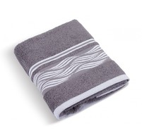 Froté ručník 50x100cm 480g vlnka šedá