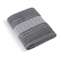 Froté ručník Mozaika 50x100cm 550g tmavě šedá