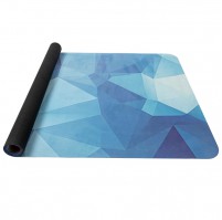 YATE Yoga mat přírodní guma, vzor K, 4 mm - modrá krystal